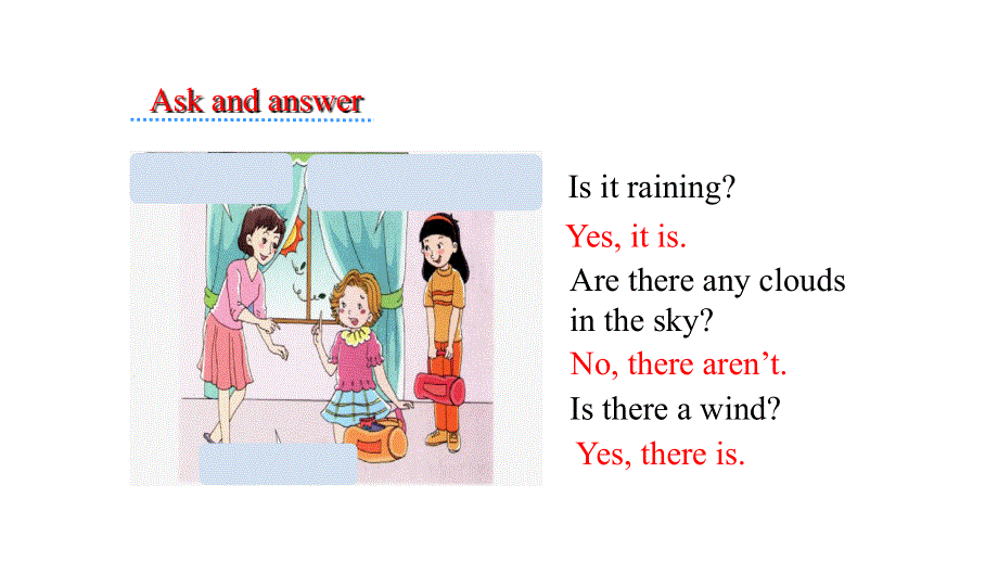 四年级下册英语课件-Unit 3 Is It Snowing Part B∣陕旅版(共15张PPT).ppt_第2页