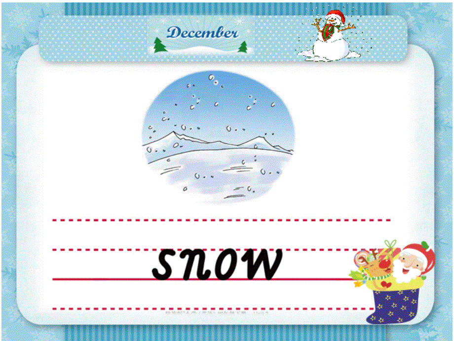 四年级下册英语课件-Unit 3 Is It Snowing_陕旅版 (共12张PPT).ppt_第3页