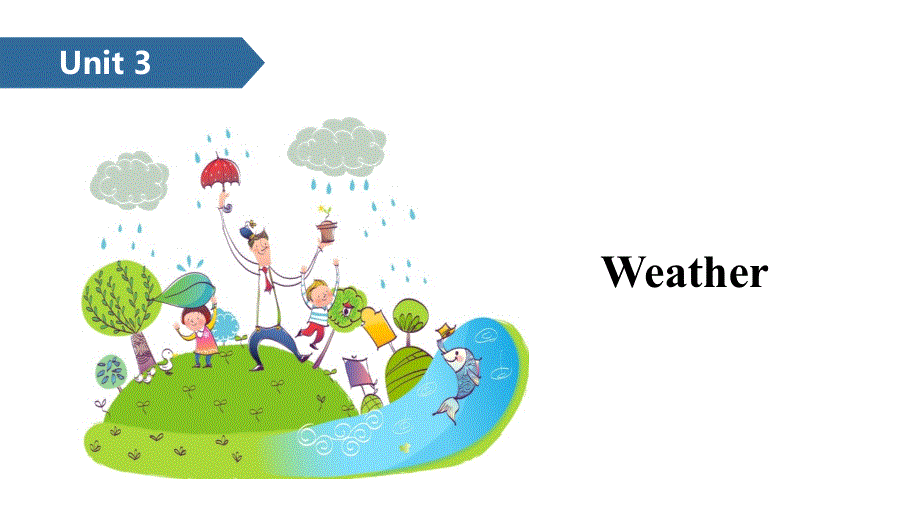 四年级下册英语课件-Unit 3 Weather B∣人教（PEP）（2014秋） (共14张PPT).ppt_第1页