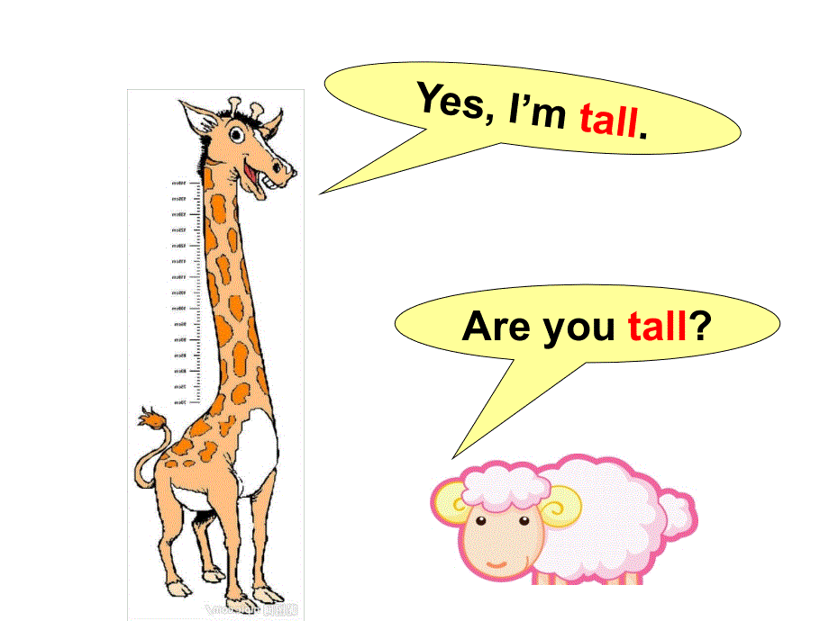 四年级下册英语课件－Lesson 14 Are You Short or Tall？｜冀教版(共10张PPT).ppt_第3页
