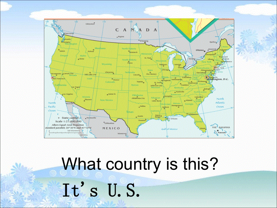 四年级下册英语课件-Unit 4 Countries We Know Lesson 22 The U.S. and the U.K. ｜冀教版（一起）(共20张PPT).ppt_第3页