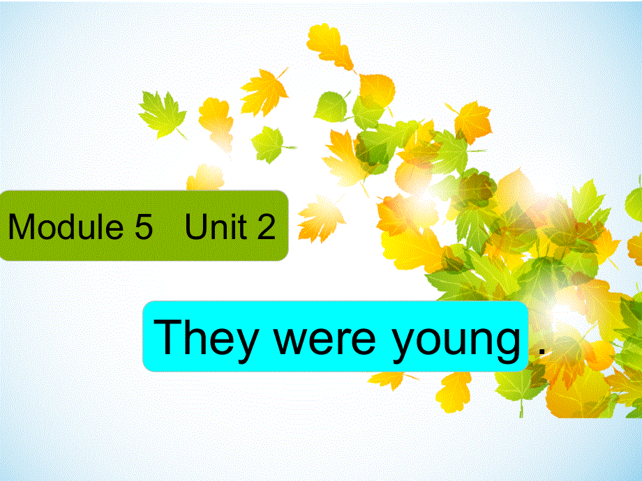 四年级下册英语课件－M5U2 They were young｜外研版 (2) (共26张PPT).ppt_第1页