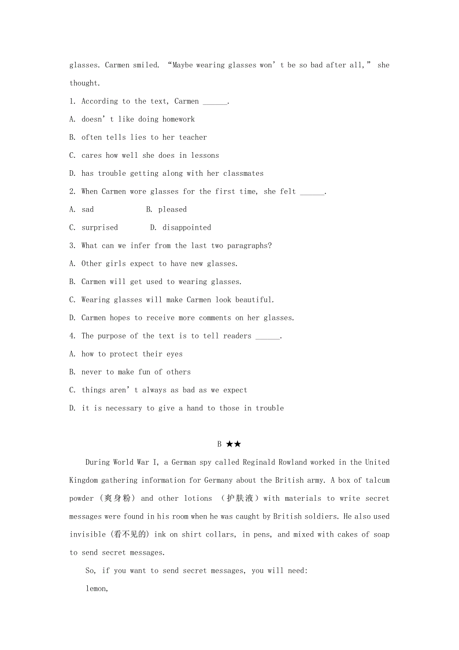 2020-2021学年高中英语 Unit 2 The United Kingdom Using language课时作业2 新人教版必修5.docx_第2页