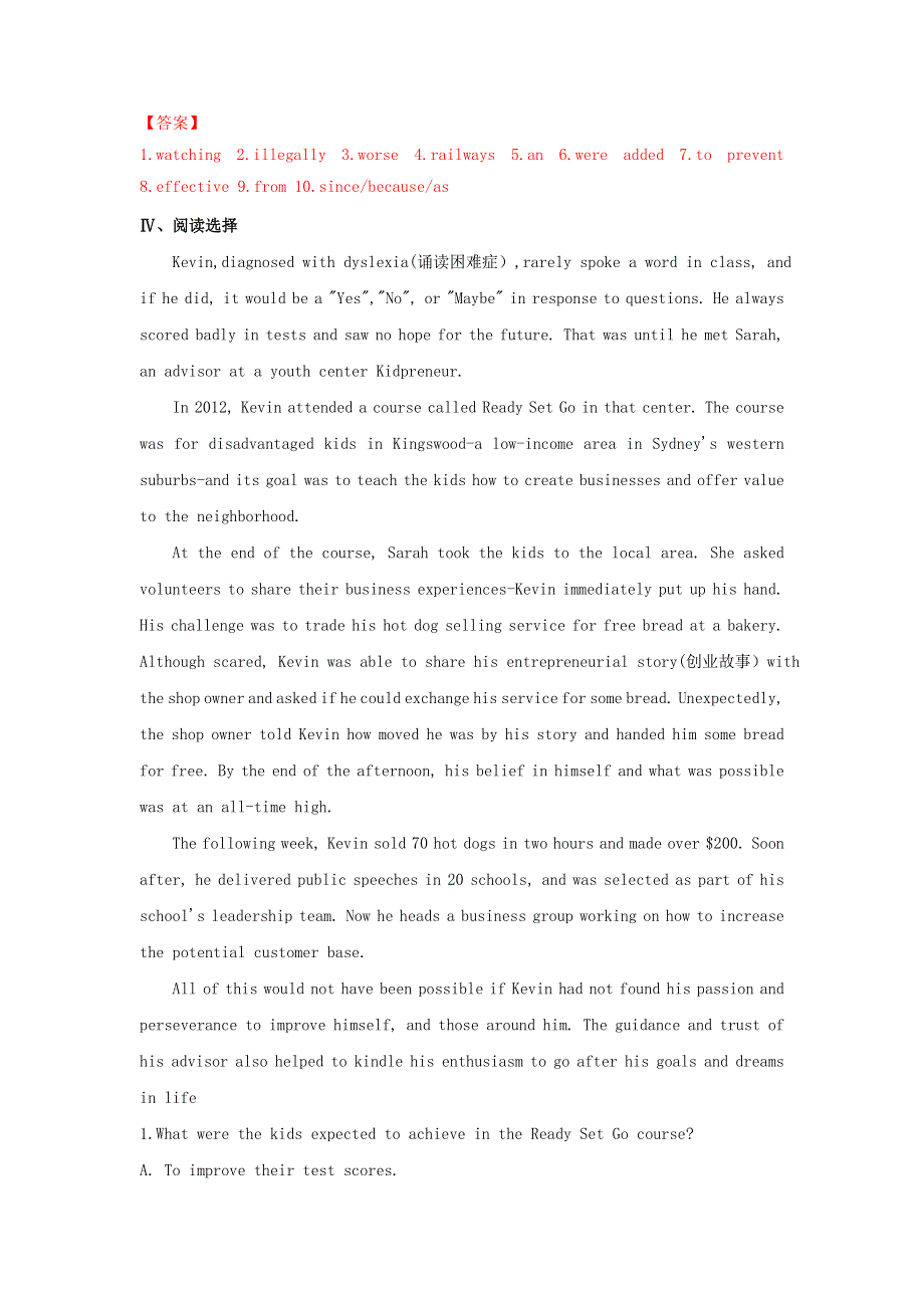 2020-2021学年高中英语 Unit 2 Wildlife Protection Discovering Useful Structures（基础练）同步作业 新人教版必修2.doc_第3页