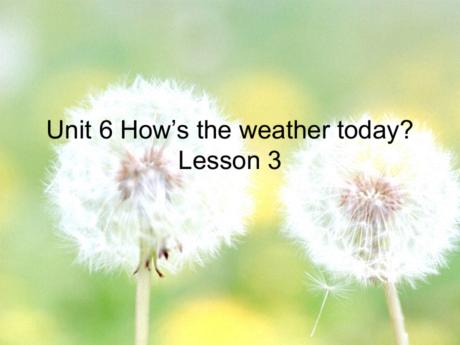 四年级下册英语课件－Unit 6《How’s the weather today》｜重大版 (共16张PPT).ppt_第1页