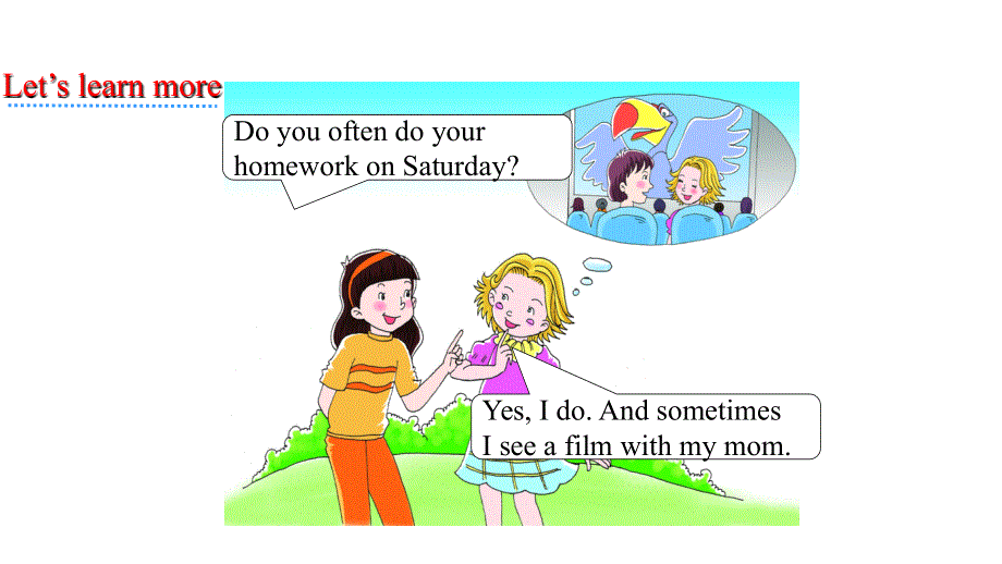 四年级下册英语课件-Unit 4 What Do You Do on Saturda Part B∣陕旅版(共15张PPT).ppt_第3页