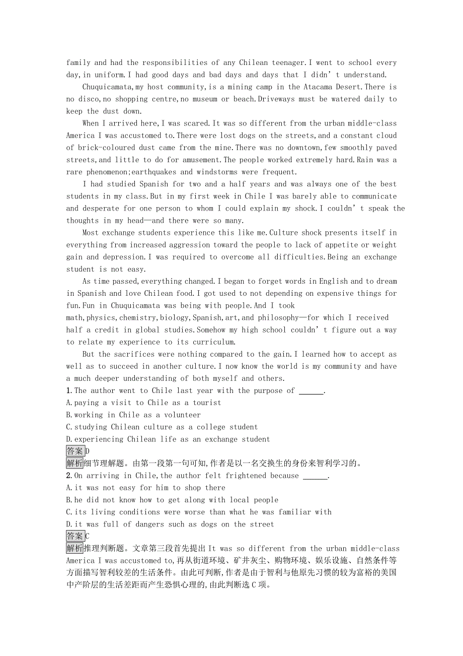 2020-2021学年高中英语 Unit 5 Travelling abroad Section Ⅱ— Learning about Language Using LanguageSumming Up & Learning Tip习题（含解析）新人教版选修7.docx_第3页