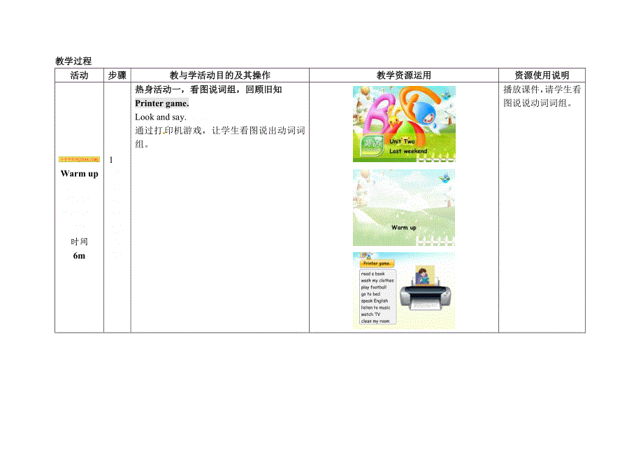 六年级下英语教案Unit 2 Last weekend（第1课时）｜人教（PEP）.doc_第2页