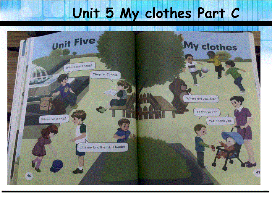 四年级下册英语课件-Unit 5 My clothes C_人教（PEP）（2014秋） (共26张PPT).ppt_第1页