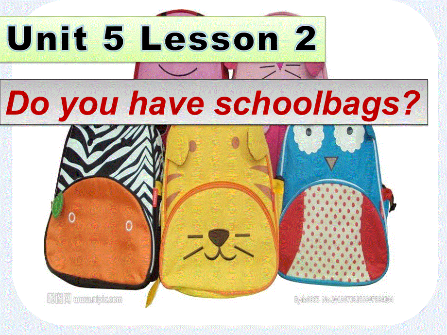 四年级下册英语课件-Unit 5 Shopping Lesson 2 Do you have schoolbags∣鲁科版（五四制） (共22张PPT).ppt_第1页