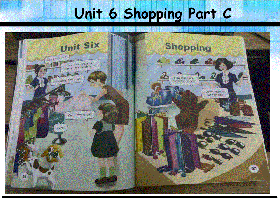 四年级下册英语课件-Unit 6 Shopping C_人教（PEP）（2014秋） (共23张PPT).ppt_第1页