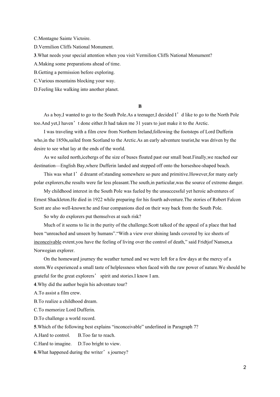 2023届高考一轮复习课后习题 译林版英语 必修第三册 高考题型·组合规范练10 WORD版含解析.doc_第2页