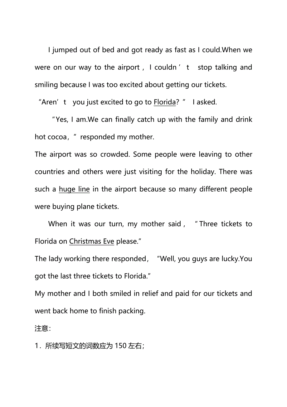 2020届浙江高考二轮英语备考：读后续写专项练习 .doc_第2页