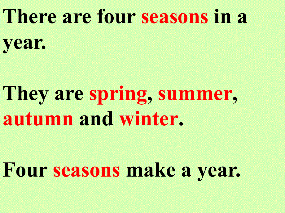 四年级下册英语课件-《Unit 4Season and months of the year Lesson 22》课件1｜清华版（一起） (共25张PPT).ppt_第3页