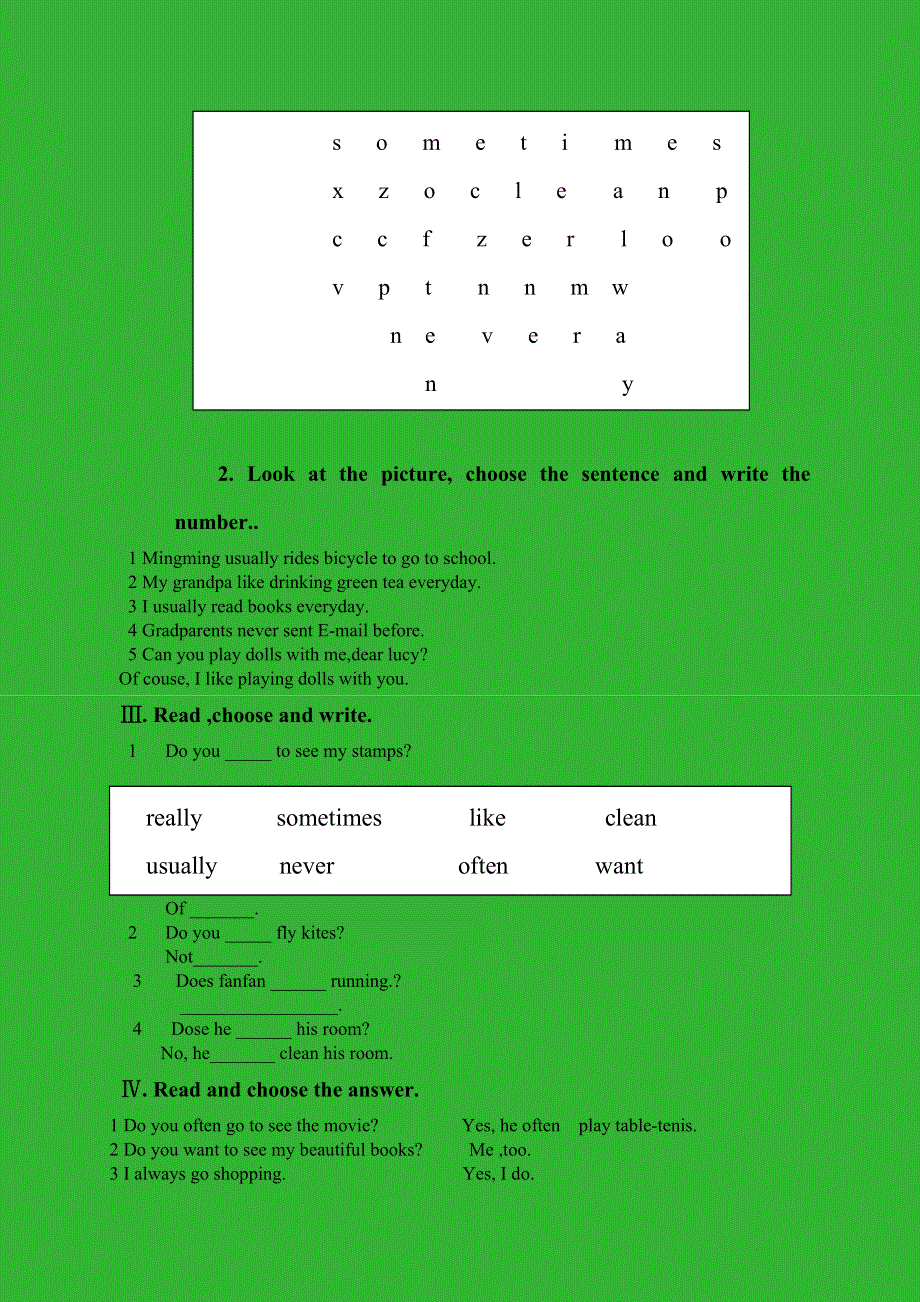 六年级下英语试题Module8单元测试 外研（无答案).doc_第2页
