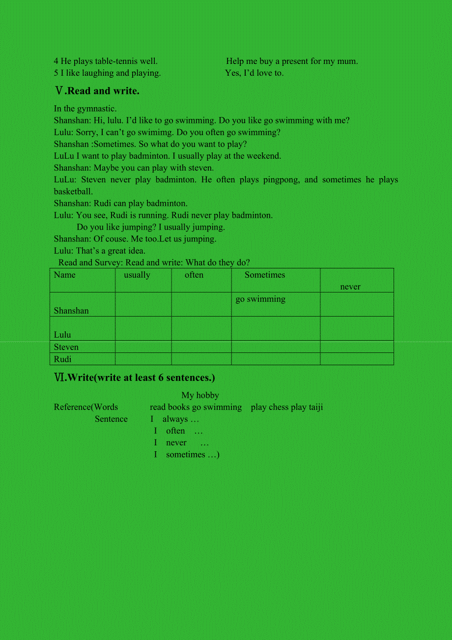 六年级下英语试题Module8单元测试 外研（无答案).doc_第3页