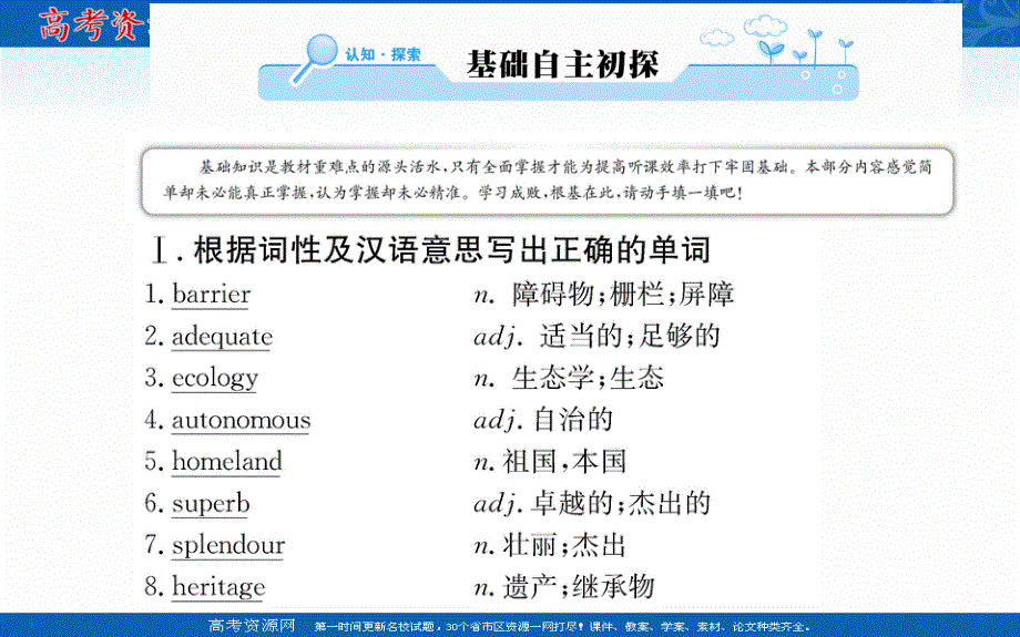 2020-2021学年高二人教版英语选修9课件：UNIT 3 WARMING UP & READING .ppt_第2页