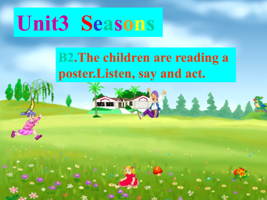 四年级下英语课件-Unit3Seasons_深港朗文版.ppt_第1页