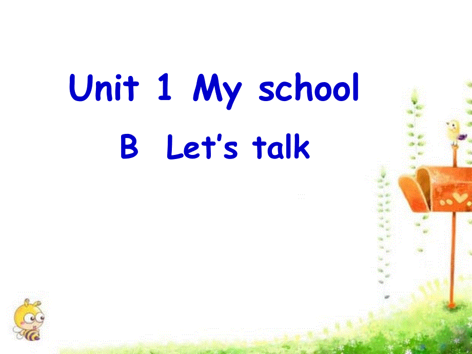 四年级下英语课件-Unit1 B Let's talk_人教版（PEP）.ppt_第1页