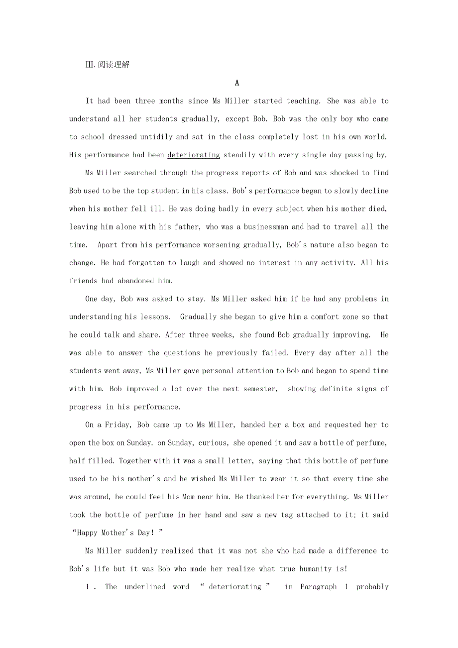 2019_2020学年高中英语Unit7TheSea课时作业6北师大版必修3.doc_第3页