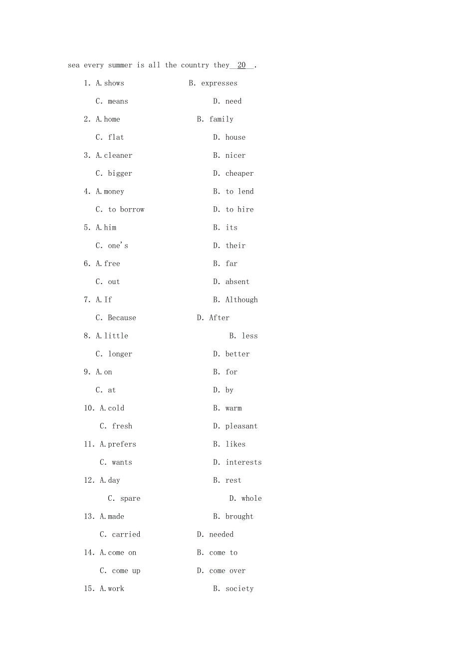 2019_2020学年高中英语Unit7TheSea课时作业3北师大版必修3.doc_第3页