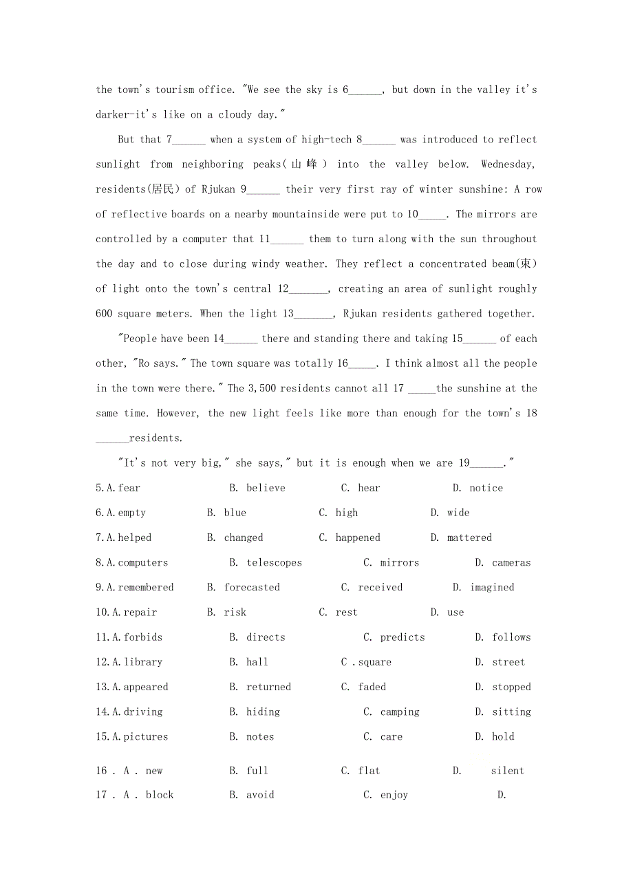 2020-2021学年高中英语 Unit 2 Wildlife Protection Reading for Writing（重点练）同步作业 新人教版必修2.doc_第3页