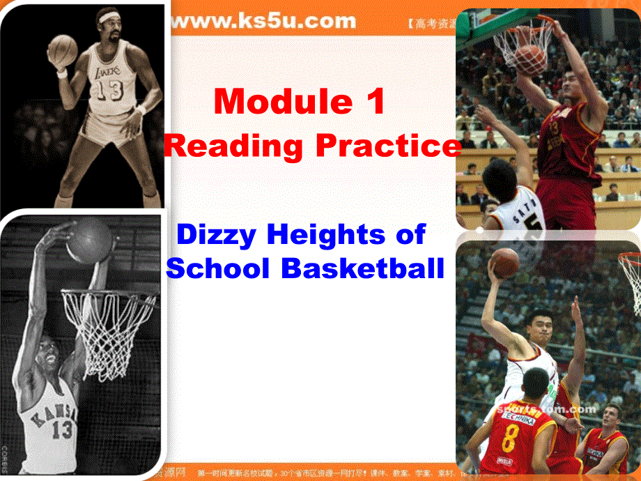 四川省成都七中2015-2016学年外研英语选修七课件：MODULE 1 BASKETBALL READING PRACTICE （共21张PPT） .ppt_第2页