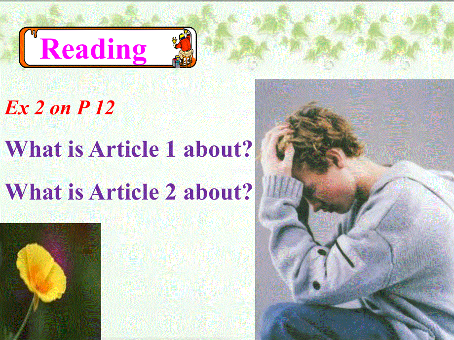 四川省成都七中高一英语精品课件：MODULE2-2（外研版必修2）.ppt_第2页