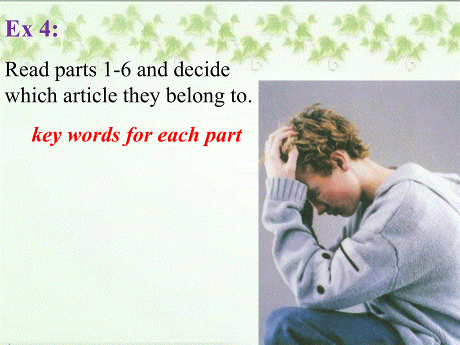 四川省成都七中高一英语精品课件：MODULE2-2（外研版必修2）.ppt_第3页