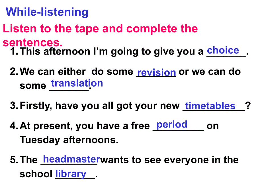 四川省成都市第七中学2015-2016学年高一上学期英语外研版必修1课件：《MODULE 2 MY NEW TEACHERS》LISTENING SPEAKING .ppt_第2页