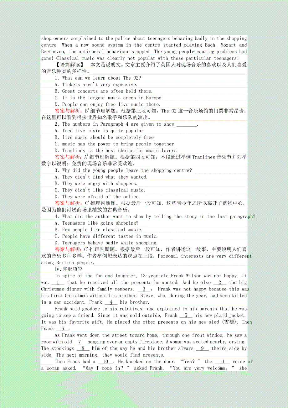 2020-2021高中英语 Module 5 Great People and Great Inventions of Ancient China Section Ⅲ Integrating Skills & Cultural Corner课时作业（含解析）外研版必修3.doc_第2页