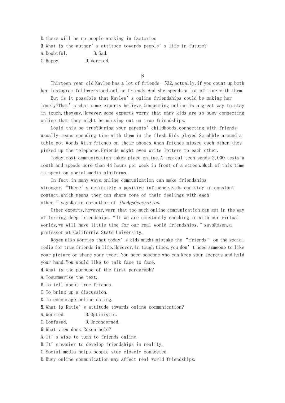 2020-2021学年新教材高中英语 Unit 4 Information Technology Section Ⅲ Writing WorkshopViewing Workshop & Reading Club习题（含解析）北师大版必修第二册.docx_第2页