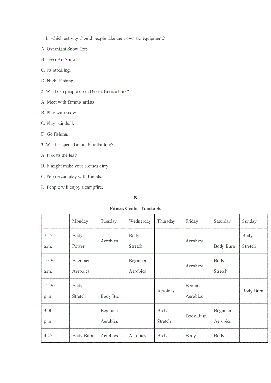 2020-2021学年高二英语寒假提升天天练之阅读理解：DAY 7 广告布告 WORD版含解析.doc_第2页