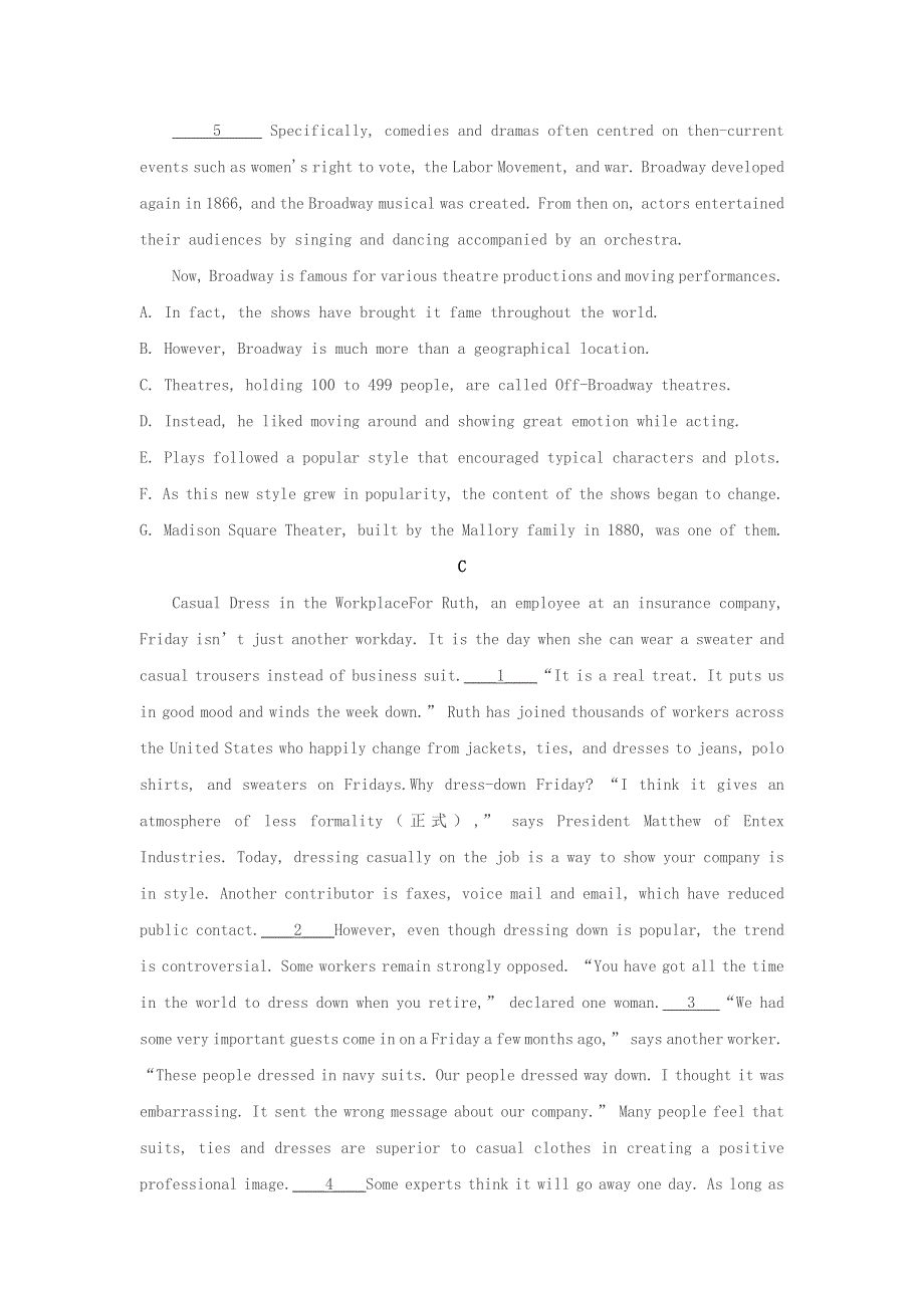 2020-2021学年高二英语寒假提升天天练之阅读理解 Day 15 七选五阅读（含解析）.doc_第3页