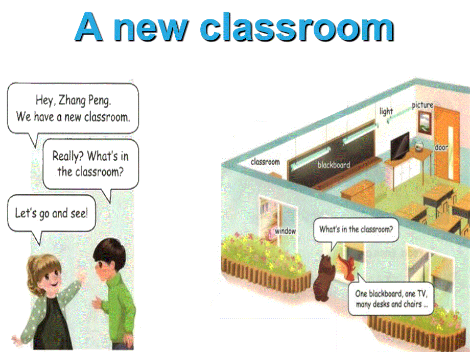 四年级上册英语课件-Unit 1 My classroom 第一课时_ 人教（PEP）.ppt_第2页