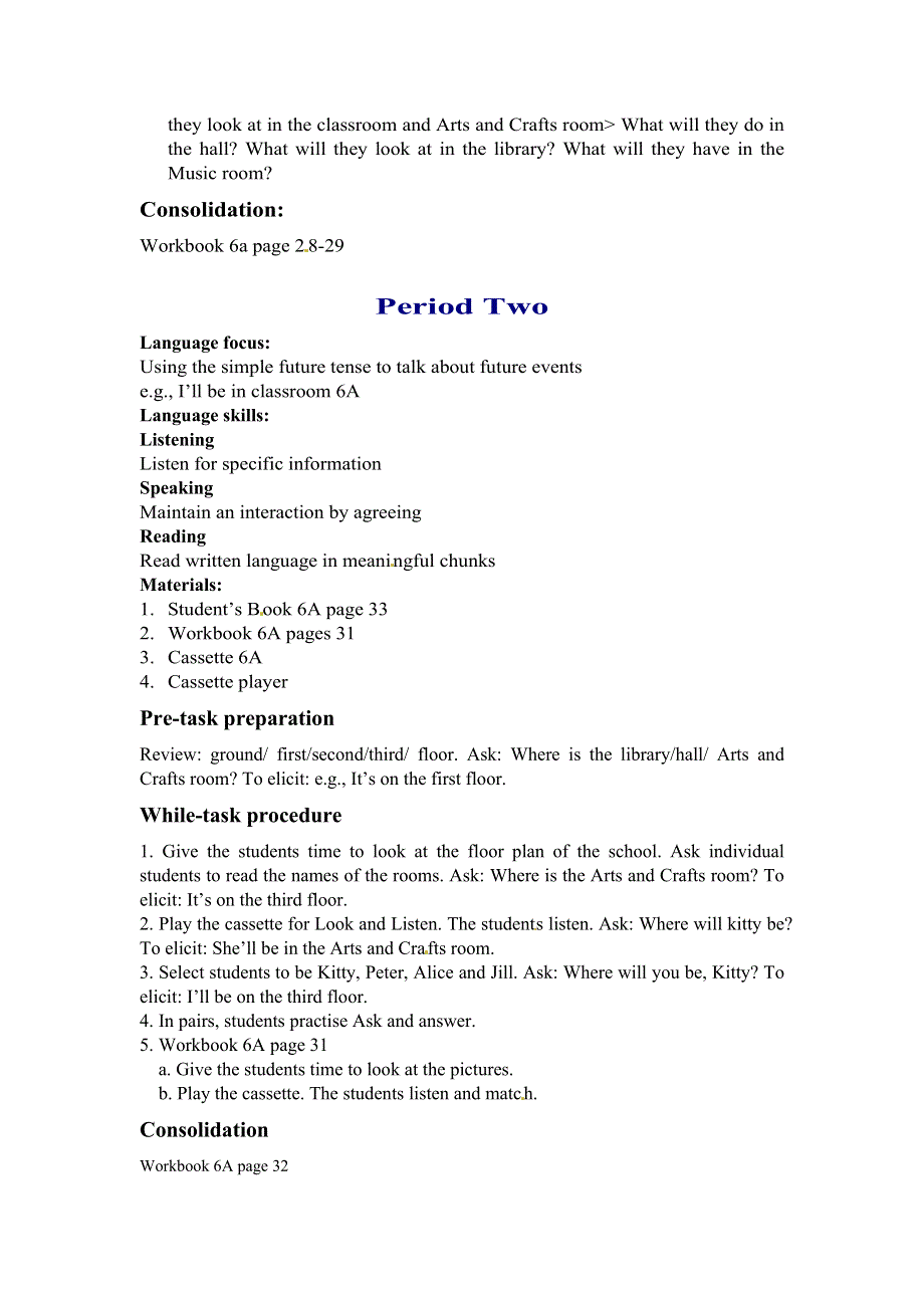 六年级上册英语教案－Unit 5Open Day 牛津上海版.doc_第2页