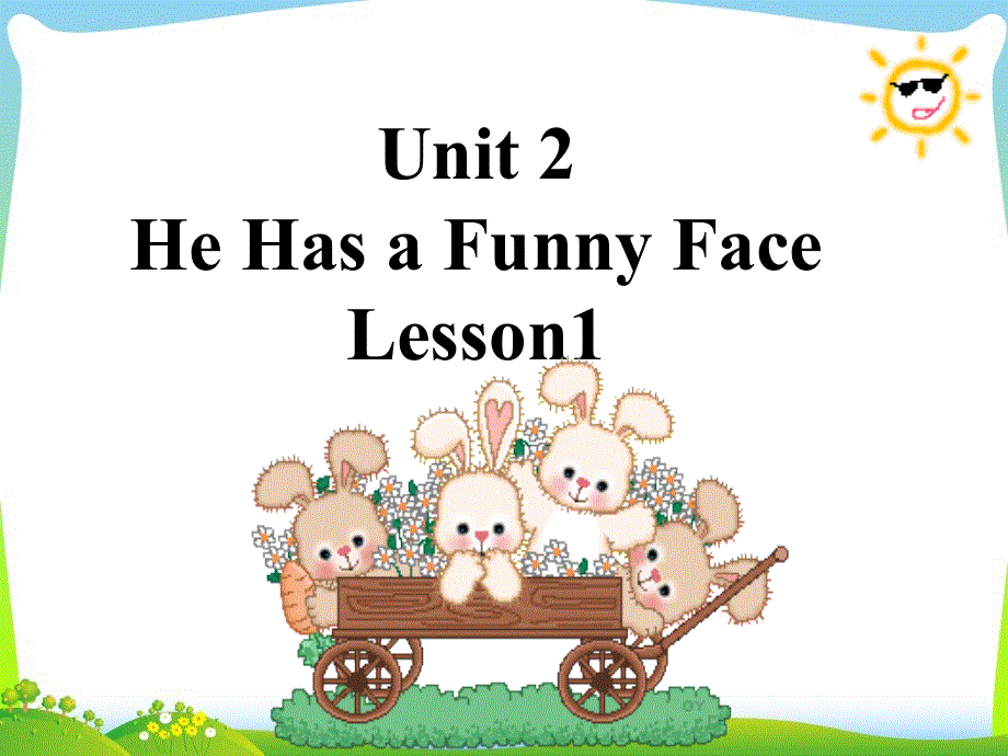 四年级上册英语课件-Unit 2 He Has a Funny Face Lesson1-2∣重大版 (共20张PPT).ppt_第1页