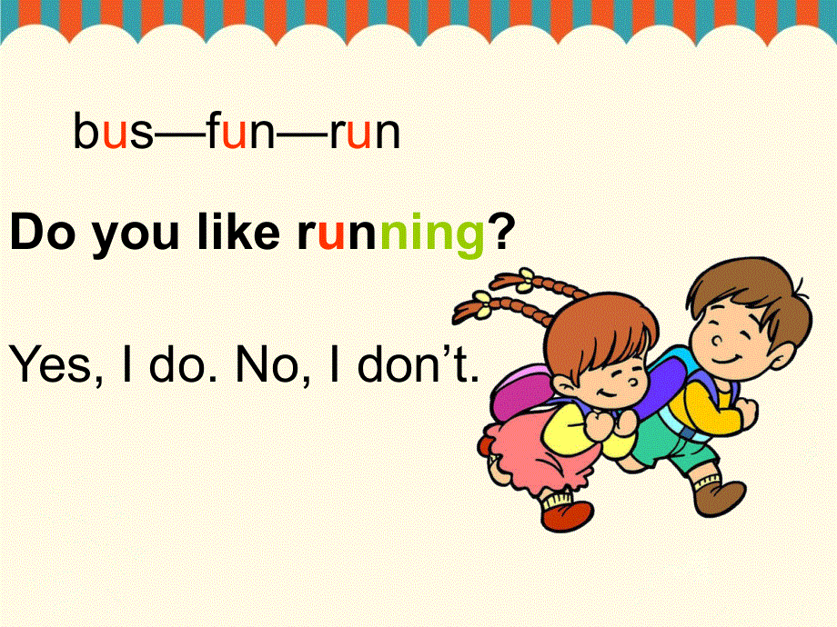 四年级上册英语课件-Unit 2 Lesson 1 Do you like running. _鲁科版（五四学制）（三起）.ppt_第3页