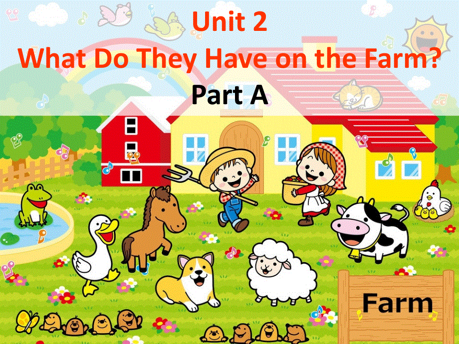 四年级上册英语课件-Unit 2 What Do They Have on the Farm Part A1_陕旅版.ppt_第1页