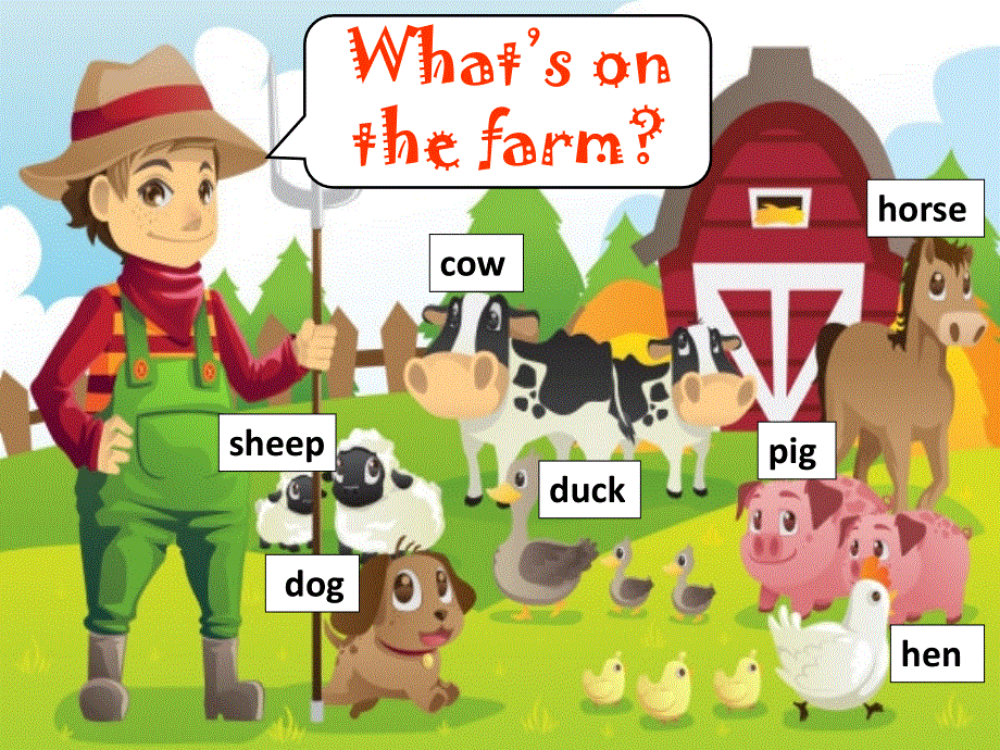 四年级上册英语课件-Unit 2 What Do They Have on the Farm Part A1_陕旅版.ppt_第3页