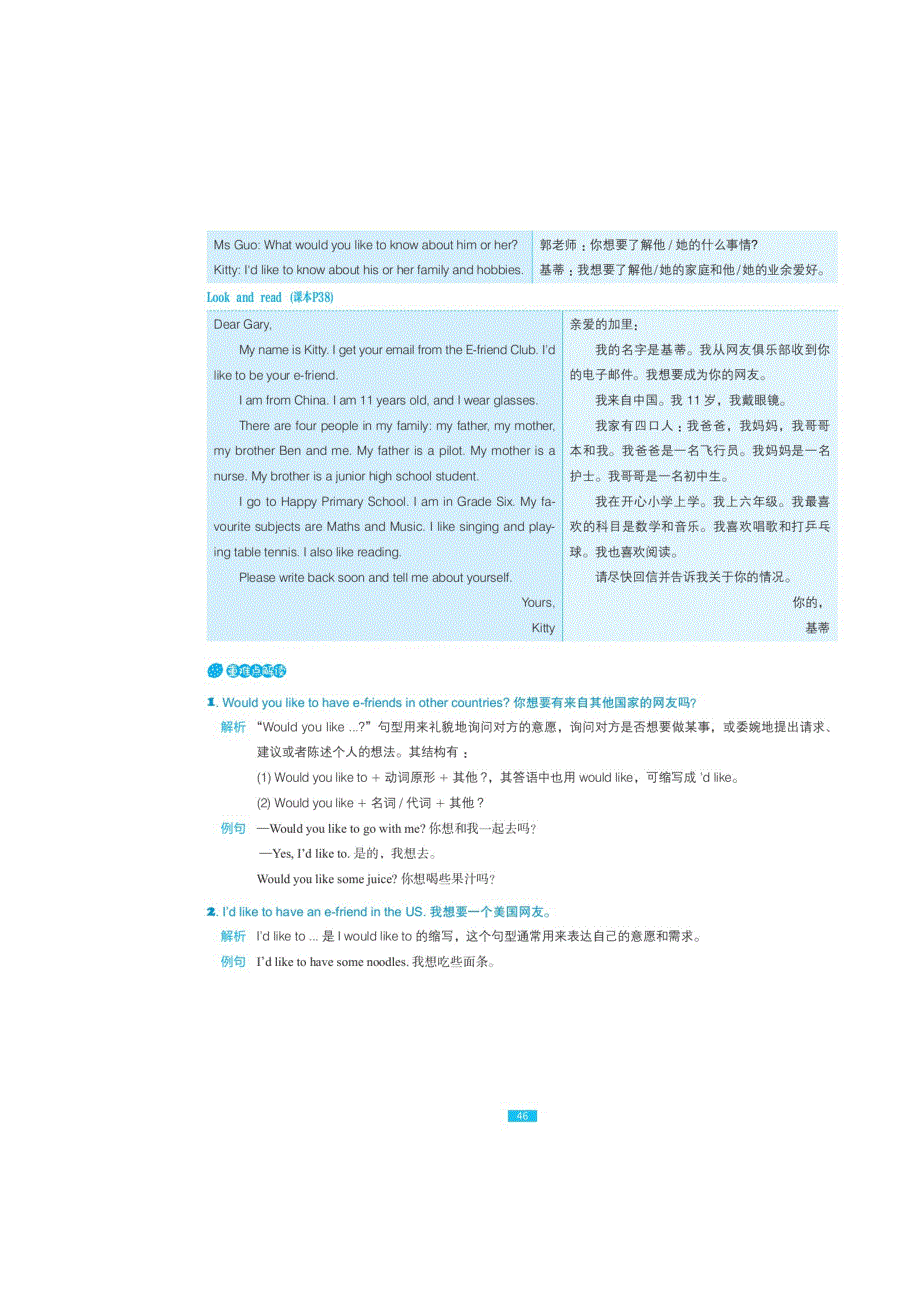 六年级上册英语试题-Unit 6 E-friends 一课一练（图片版无答案）沪教牛津版（深圳用）.doc_第2页