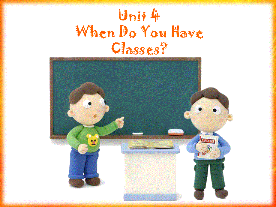 四年级上册英语课件-Unit 4 When Do You Have Classes Part B1_陕旅版.ppt_第1页