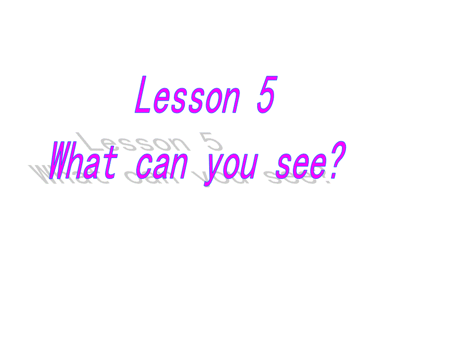 四年级上册英语课件－Lesson 5《What can you see》｜科普版（三起）(共11张PPT).ppt_第1页