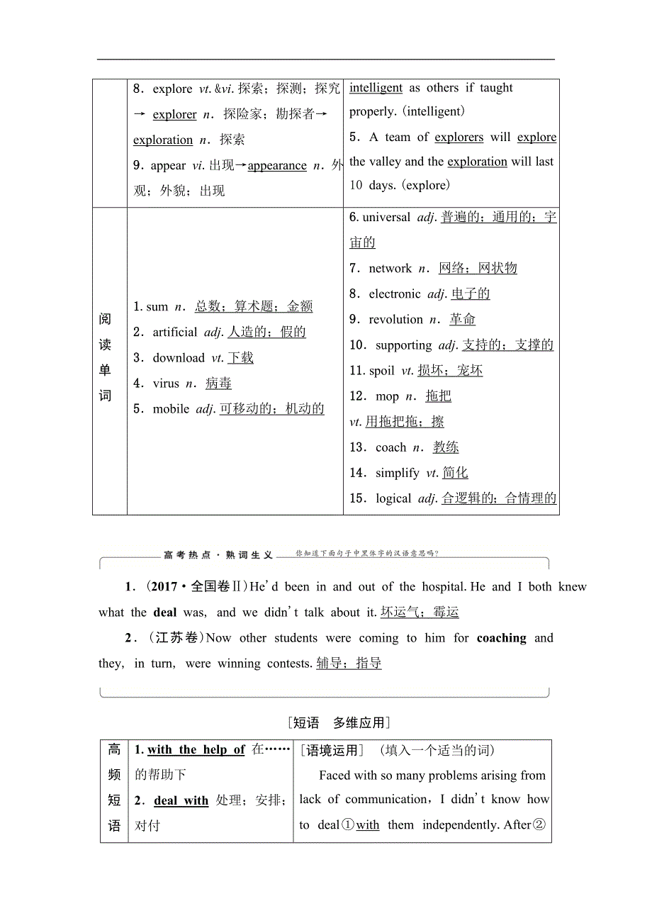 2020人教版高中英语课堂同步必修2学案 UNIT 3　COMPUTERS WORD版含答案.doc_第3页