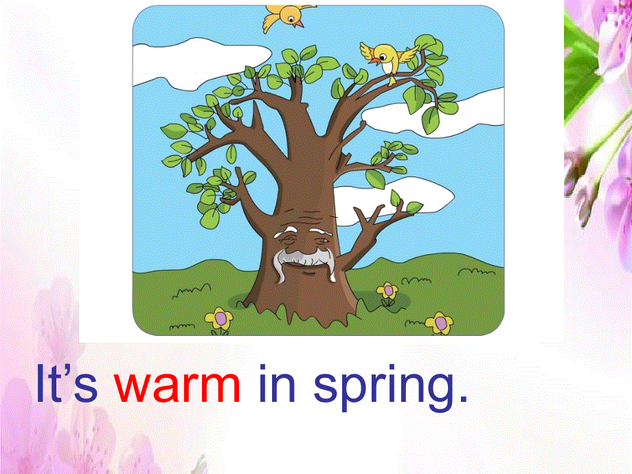 四年级上册英语课件－Unit 4《Lesson 2 It’s warm in spring》｜鲁科版（五四制）（三起） (共14张PPT).ppt_第3页
