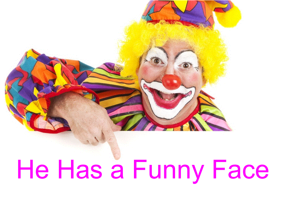 四年级上册英语课件－Unit 2《He has a funny face》｜重大版 (共16张PPT).ppt_第3页
