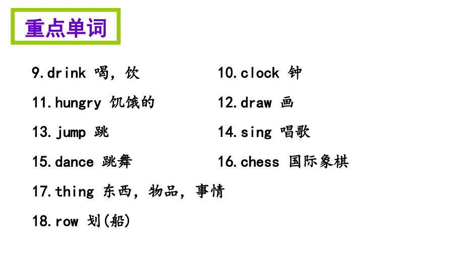 四年级上册英语模块知识清单-Module 3∣外研社（三起） (共8张PPT).ppt_第3页