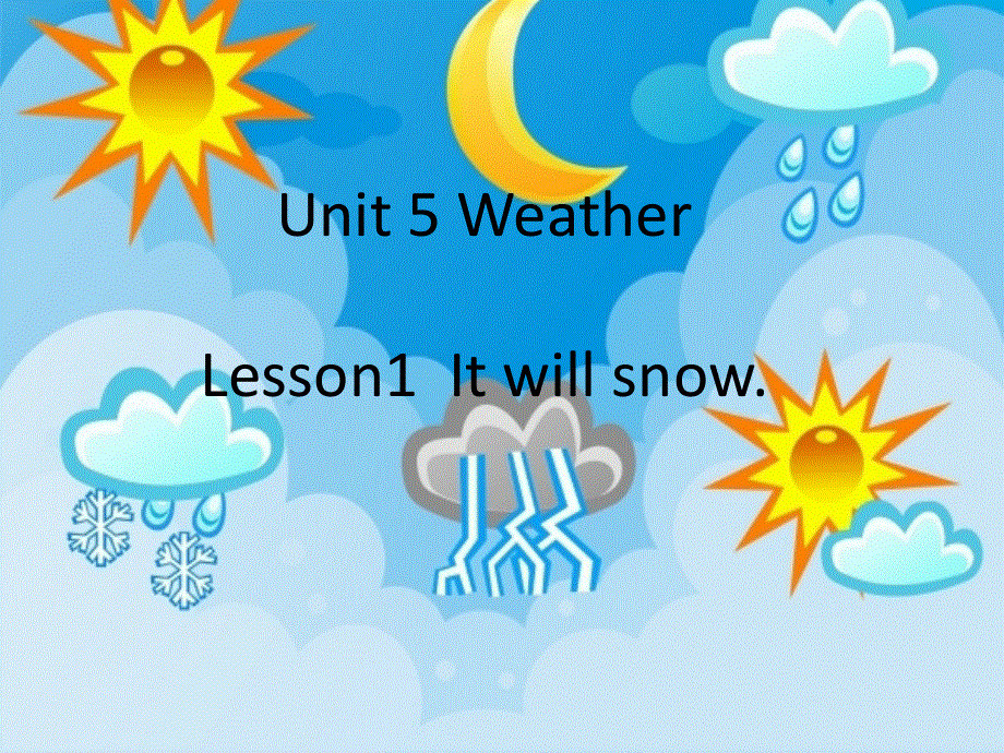 四年级上册英语课件-It’s sunny（4）_湘鲁版.ppt_第1页