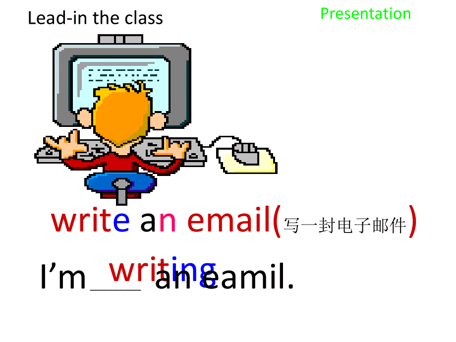 四年级上册英语课件-I’m writing an email（1）_鲁科版（五四制）（三起）.ppt_第3页
