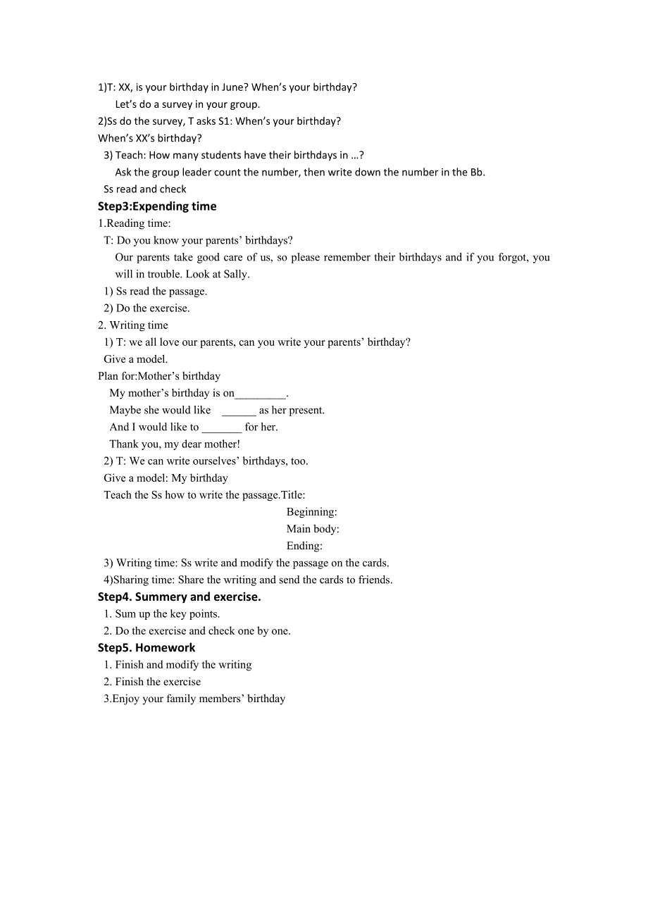 六年级上册英语教案Unit 4 Review and check(2)牛津译林（一起）.doc_第3页